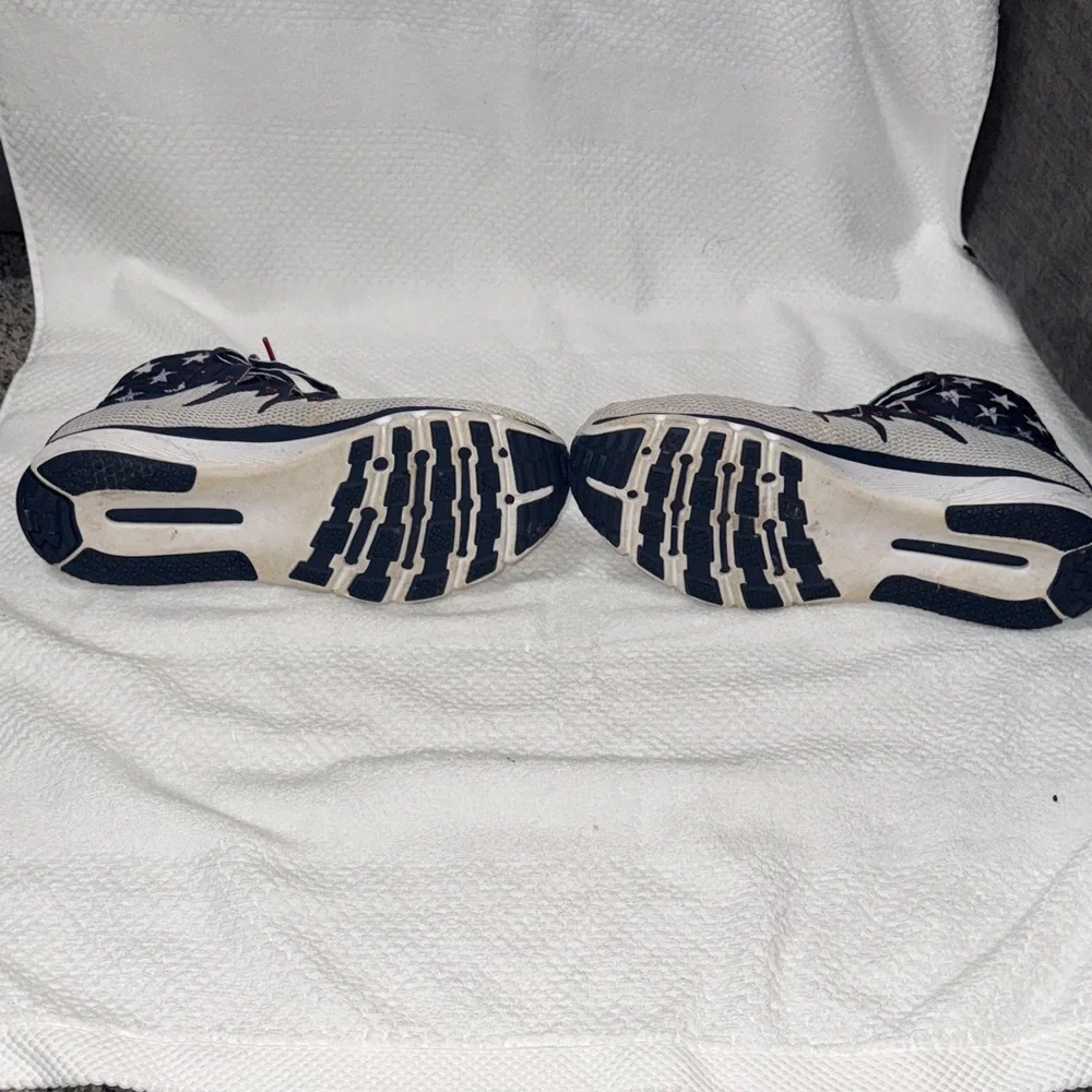 Under Armour Project Rock Delta Charged Navy and White Star Sneakers - Picture 6 of 8